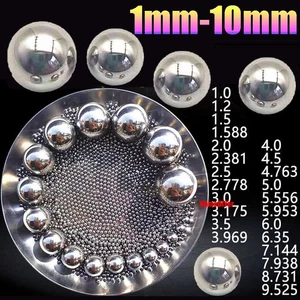 Loose Grade 10 High-Precision Steel Ball Bearings Solid Balls Diameter 1mm-10mm - Picture 1 of 13
