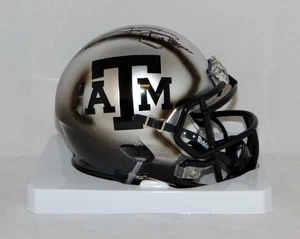 Johnny Manziel Signed Texas A&M Ice Hydro Mini Helmet W/ Heisman- JSA W Auth - Picture 1 of 7