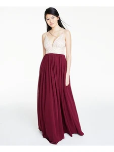 SAY YES TO THE PROM Womens Spaghetti Strap Full-Length Formal Empire Waist Dress - Picture 1 of 3