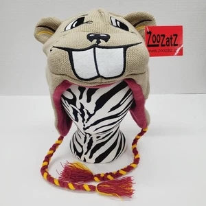 NUEVO CON ETIQUETAS U of M Minnesota Golden Gophers Mascota Invierno Gorro Gorra Sombrero Zoozatz Talla Única - Imagen 1 de 10