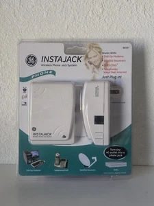 GE InstaJack Wireless Phone Jack System 86597 Base & Extension Unit - Afbeelding 1 van 6