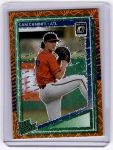 2025 Donruss Orange Flash Laser Cam Caminiti Atlanta Braves #195 - Picture 1 of 2