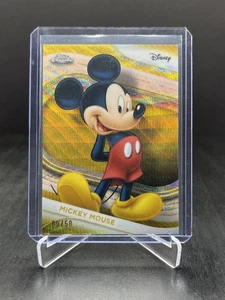 2025 Topps Chrome Disney Mickey Mouse Gold Wave Refractor 09/50 #1 - Bild 1 von 5