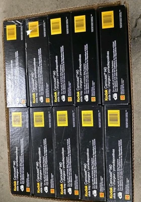 Kodak Carousel Transvue 140 Slide Tray With Original Boxes Lot Of 10 Vintage - Image 1 of 4