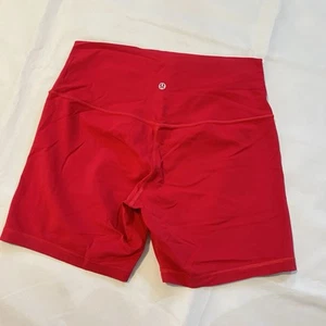 Rare Lululemon Align Shorts 6” DARK RED 2021 Nulu Size 10 Yoga W7BTIS - Picture 1 of 7