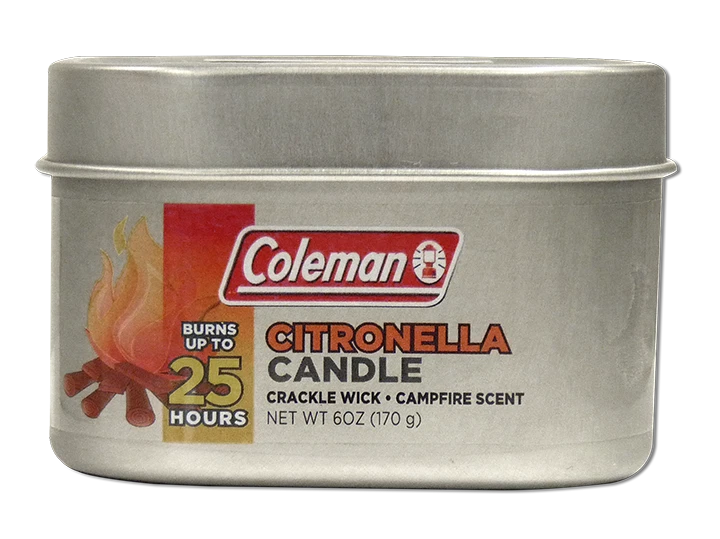 Coleman Scented Outdoor Citronella Candle with Wooden Crackle Wick - 6 oz - Image 1 of 1