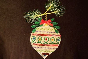 Womens Black Glitter Blouse XXL Size 20 Christmas Ornament Clearance Long Sleeve - Picture 1 of 4