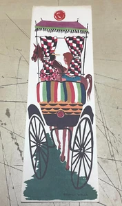 Vtg Beverly Wasile Giddy' Ap Off For a Surrey Ride Nassau Bahamas 11" Postcard - Picture 1 of 15