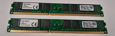 N°2 KINGSTON KCP316NS8/4 BPMK08C1621 4GB DDR3 1600MT/s Non-ECC Unbuffered DIMM - Immagine 1 di 3