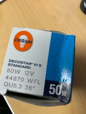 Osram Halogen Decostar 51, Eco Star 50 Watt 12 V,  GU 5,3 , mm 36 C  44870 WFL - Bild 1 von 4