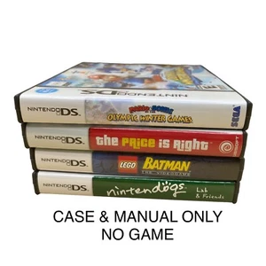 LEGO Batman Mario & Sonic Price is Right Nintendogs DS ESTUCHE Y MANUAL LOTE 4 - Imagen 1 de 22