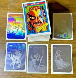 1990 Impel Marvel Universe Series 1 Complete Set 162 Cards Plus 5 Hologram Set - Picture 1 of 3