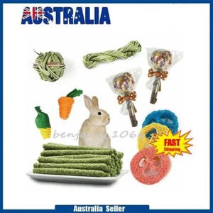 14x Small Animal Chew Toys Set Rabbits Hamster Guinea Pig Rat Teeth Grinding Toy - Picture 1 of 10