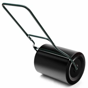 Lawn Roller Water or Sand Filled Push Tow Behind Roller 16-Inch x 20-Inch Black - Picture 1 of 11