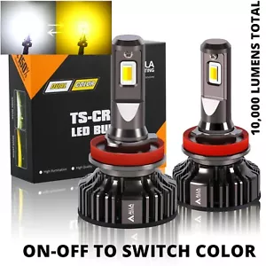 2-Color LED Switchback Fog Light Bulbs,Driving Lamps for Toyota, Brightest H11 - Bild 1 von 10