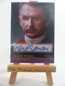 the Complete Star Trek Movies scheda autografa A38 Rene Auberjonois Colonnello West - Foto 1 di 3
