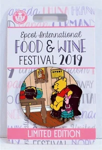 Disney 2019 Epcot Food & Wine Festival Pooh & Piglet Slider prendedor 3D LE 4000 NUEVO - Imagen 1 de 1