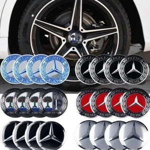 4PCS 56mm Mercedes Benz AMG Brabus Apple Tree Lorinser Car Wheel Center Hub Cap - Picture 1 of 43
