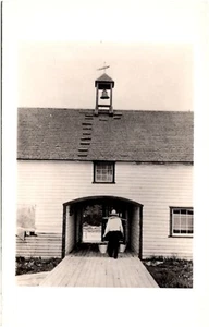 Torbogen Lager am Norwegen Haus Manitoba Kanada 1920er RPPC Postkarte Foto - Bild 1 von 2