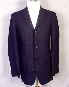 Abrigo deportivo Blazer azul marino 100 % lino para hombre French Connection 3 botones 38 - Imagen 1 de 5