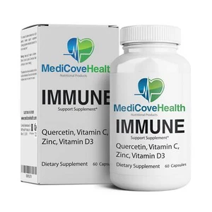 Immune Support: Quercetin, Vitamin C, Zinc, Vitamin D3 - Picture 1 of 4