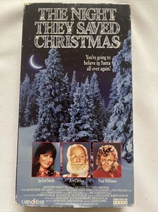 1984 THE NIGHT THEY SAVED CHRISTMAS VHS Tape, COMPLETE/TESTED SEE PHOTOS (VHS4) - Picture 1 of 4