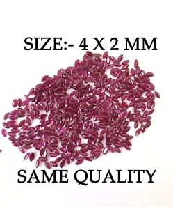 Certified 100% Natural Ruby Marquise Size 4x2 mm Cut Faceted Loose Gemstone 5243 - Picture 1 of 5