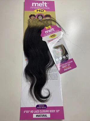 JANET_MELT_VIRGIN_REMY_4X5_HD_LACE CLOSURE_BODY_10″_#NATURAL* - Image 1 of 4