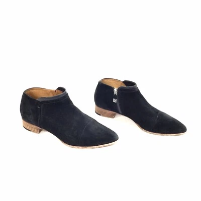 Botines Alberto Fermani negros de gamuza y cuero talla 37 Foto 1 de 4