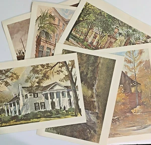 South Carolina Sketchbook Prints 1969 Seibels Bruce Commission 100th Anniversary - Picture 1 of 12