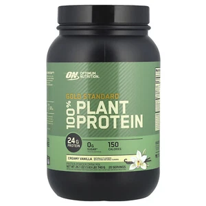 Gold Standard® 100% Plant Protein, Creamy Vanilla, 1.63 lbs (740 g) - Picture 1 of 2