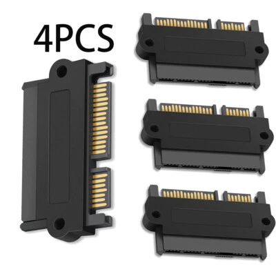 4X SAS to SATA 22-pin Male Converter SFF-8482 Female HDD Hard Drive Raid Adapter - Image 1 of 4