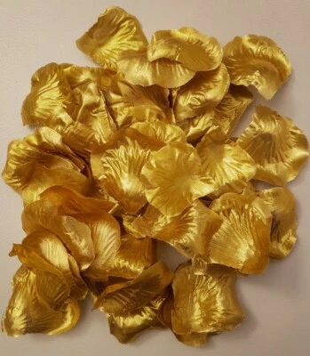 720 piezas Oro Artificial Falso Flor Rosa Pétalos Confeti Boda Fiesta Decoración Foto 1 de 3
