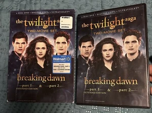 2 Disc DVD The Twilight Saga BREAKING DAWN Part 1 & 2 Extended Edition - Picture 1 of 2