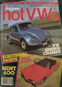 DUNE BUGGIES & HOT VW'S 1985 AUG - GODFREY DRAG GHIA, '52 SUNROOF, FRENCHING - Imagen 1 de 1