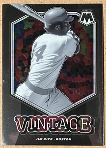 2021 Panini Mosaic JIM RICE Vintage Insert No. V1 Boston Red Sox - Picture 1 of 2