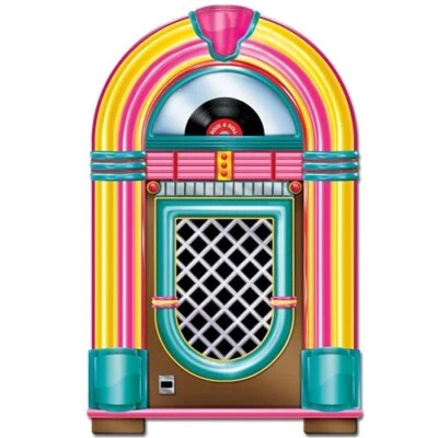 Juke Box 36" Cardboard Cutout 1950's Party Supplies & Wall Decorations - Image 1 of 3