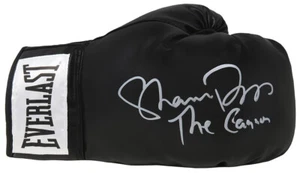Shannon Briggs signierter schwarzer Everlast Boxhandschuh mit der Kanone - (SCHWARTZ COA) - Bild 1 von 1