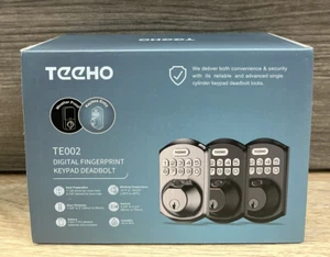 ✅TEEHO TE002 Digital Fingerprint Keypad Deadbolt Security Door (Satin Nickel)✔️ - Picture 1 of 6