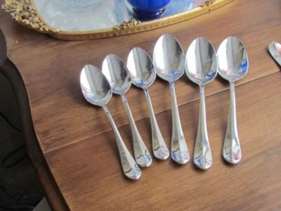 Allegro Zwilling J.A.Henckels International Mixed Lot 6 Vietnam Tea Soup Spoons - Image 1 of 4