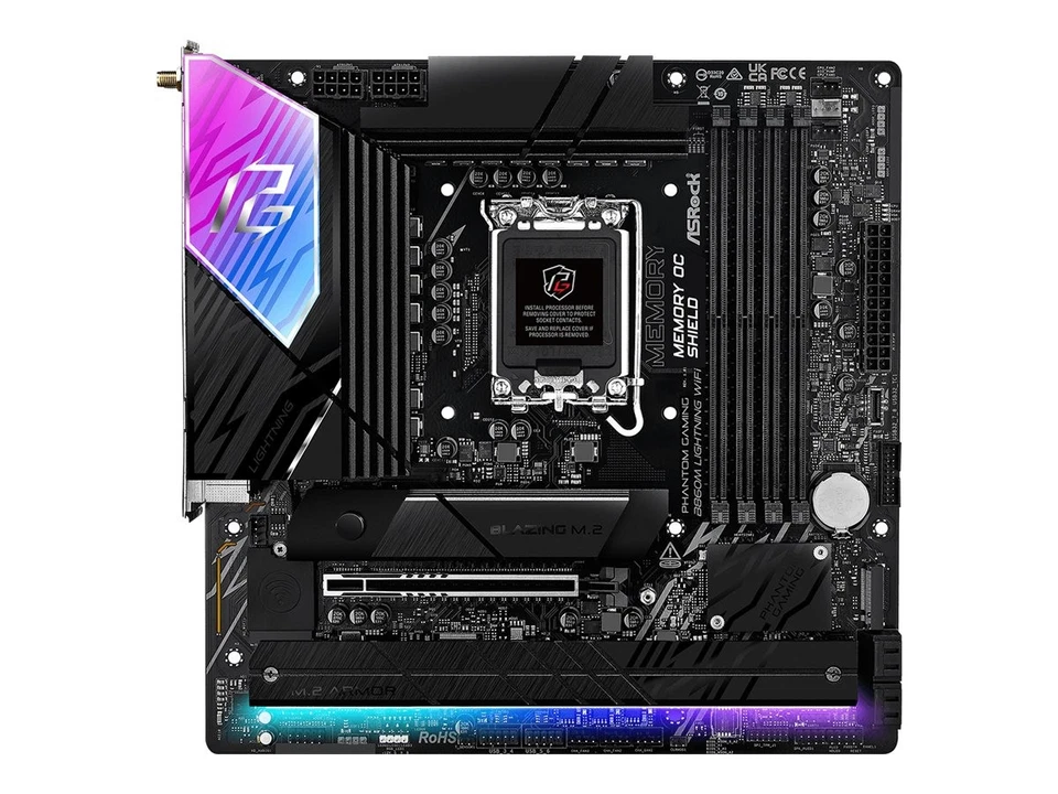 ASRock B860 Lightning WiFi Scheda madre Intel Socket 1851 90-MXBR2-A0UAYZ - Immagine 1 di 1