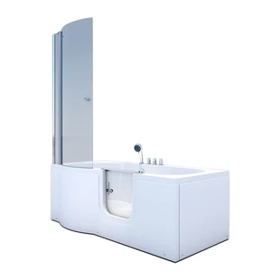 AcquaVapore Seniorendusche und Badewanne mit Tür S12D-TH-R Dusche 85x170cm - Bild 1 von 33
