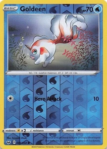 Goldeen (045) Common Reverse Holo SWSH01: Sword & Shield Base Set 045/202 NM - Picture 1 of 2