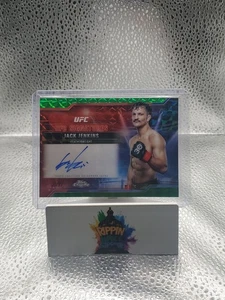 2025 Topps Chrome UFC Signatures Jack Jenkins On-Card Auto Green Geometric /99 - Picture 1 of 2
