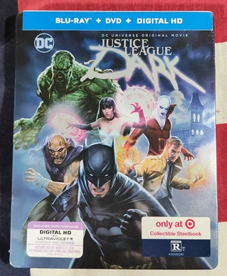 JUSTICE LEAGUE : DARK - STEELBOOK Target - BLURAY+DVD +Digital HD - BRAND NEW - Image 1 of 4