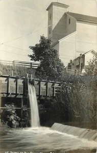Tarjeta postal c1910 Salem Oregon Flume Mill Patton ocupación RPPC 25-9196 - Imagen 1 de 2
