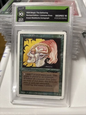1994 llanowar elves MTG signed by Maddocks revised edition - Image 1 of 4