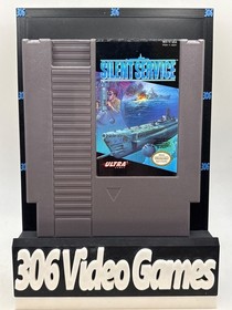 Silent Service Nintendo NES Game Cart ONLY Authentic Tested