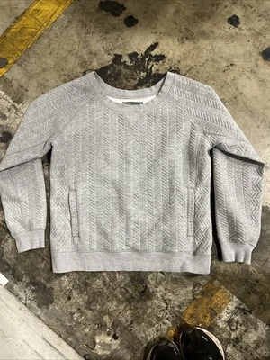 prAna Sunrise Sweatshirt Women’s M Stingray Pullover Crew Neck Kangaroo Pocket - Image 1 of 4