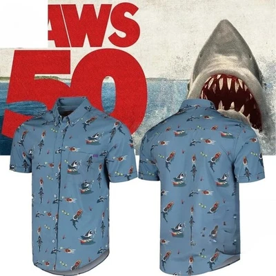 Jaws Unisex Battle Of Amity Hawaiian Shirt - Image 1 of 4